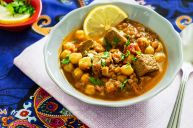 Moroccan soup with veal and lentils
